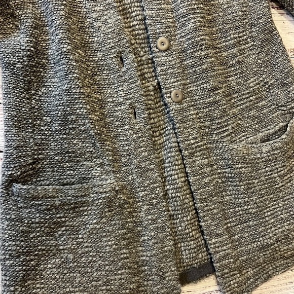 Eileen Fisher Cardigan Organic Wool with Pockets Sweater - Picture 3 of 8